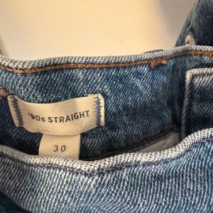 90s Straight Blue Jeans